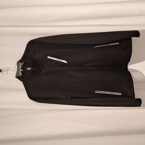 Mofiz black zip up athletic jacket size extra large